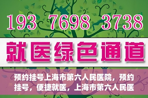 预约挂号上海市第六人民医院，预约挂号，便捷就医，上海市第六人民医院挂号指南