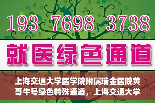 上海交通大学医学院附属瑞金医院黄哥牛号绿色特殊通道，上海交通大学医学院附属瑞金医院黄哥牛号，绿色特殊通道开启健康之门