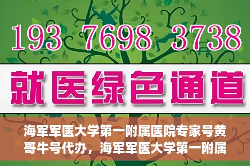 海军军医大学第一附属医院专家号黄哥牛号代办，海军军医大学第一附属医院专家号代办揭秘，黄哥牛号助您轻松预约专家资源