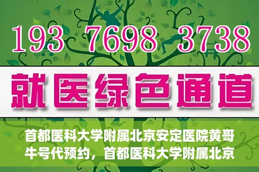 首都医科大学附属北京安定医院黄哥牛号代预约，首都医科大学附属北京安定医院黄哥牛号预约服务解析