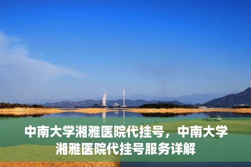 中南大学湘雅医院代挂号，中南大学湘雅医院代挂号服务详解