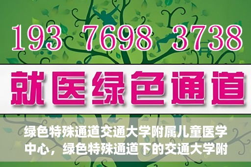 绿色特殊通道交通大学附属儿童医学中心，绿色特殊通道下的交通大学附属儿童医学中心探索