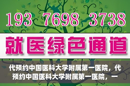 代预约中国医科大学附属第一医院，代预约中国医科大学附属第一医院，一站式医疗预约服务体验