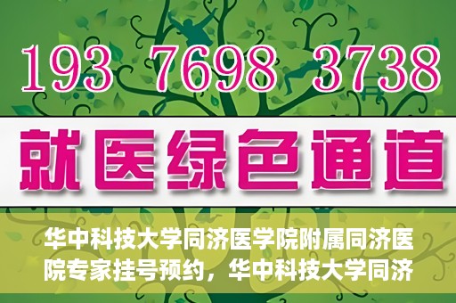 华中科技大学同济医学院附属同济医院专家挂号预约，华中科技大学同济医院专家挂号预约指南