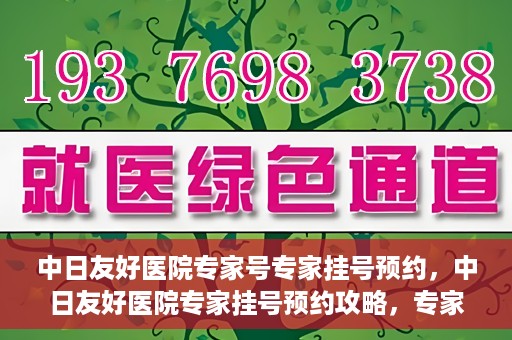 中日友好医院专家号专家挂号预约，中日友好医院专家挂号预约攻略，专家号预约详解