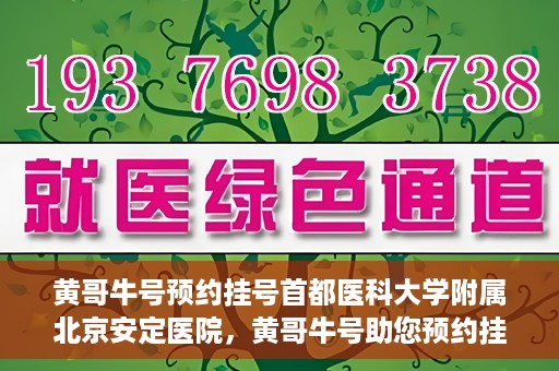黄哥牛号预约挂号首都医科大学附属北京安定医院，黄哥牛号助您预约挂号北京安定医院专家号