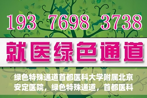 绿色特殊通道首都医科大学附属北京安定医院，绿色特殊通道，首都医科大学附属北京安定医院的探索与实践