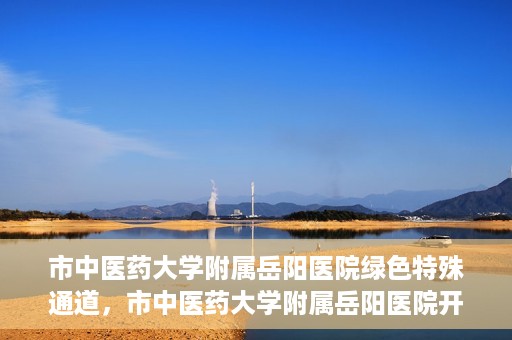 市中医药大学附属岳阳医院绿色特殊通道，市中医药大学附属岳阳医院开通绿色特殊通道，助力健康岳阳建设