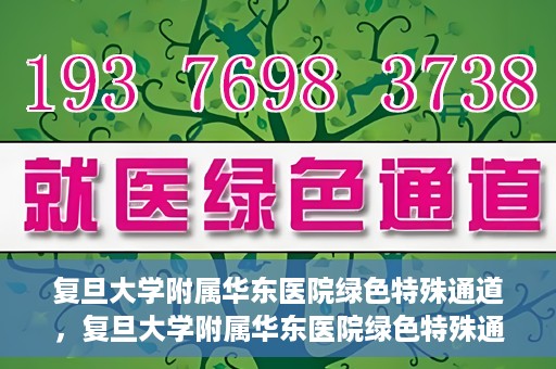 复旦大学附属华东医院绿色特殊通道，复旦大学附属华东医院绿色特殊通道，健康之路的新篇章