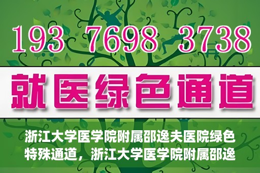 浙江大学医学院附属邵逸夫医院绿色特殊通道，浙江大学医学院附属邵逸夫医院绿色特殊通道，高效医疗服务的创新实践