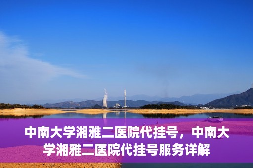 中南大学湘雅二医院代挂号，中南大学湘雅二医院代挂号服务详解