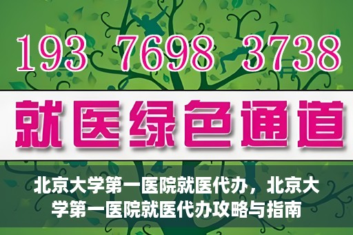 北京大学第一医院就医代办，北京大学第一医院就医代办攻略与指南