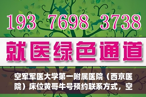 空军军医大学第一附属医院（西京医院）床位黄哥牛号预约联系方式，空军军医大学第一附属医院（西京医院）床位预约联系方式及黄哥牛号预约攻略