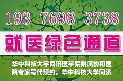 华中科技大学同济医学院附属协和医院专家号代预约，华中科技大学同济医学院附属协和医院专家号预约代办服务解析