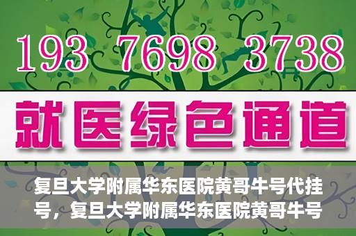 复旦大学附属华东医院黄哥牛号代挂号，复旦大学附属华东医院黄哥牛号代挂号解析与体验分享