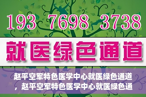 赵平空军特色医学中心就医绿色通道，赵平空军特色医学中心就医绿色通道简介