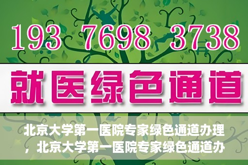 北京大学第一医院专家绿色通道办理，北京大学第一医院专家绿色通道办理详解，一站式解决就医难题