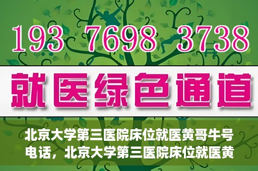 北京大学第三医院床位就医黄哥牛号电话，北京大学第三医院床位就医黄哥牛号联系方式解析