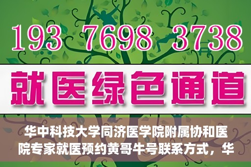 华中科技大学同济医学院附属协和医院专家就医预约黄哥牛号联系方式，华中科技大学同济医学院附属协和医院专家预约挂号联系方式及黄哥牛号就医指南