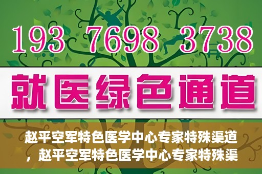 赵平空军特色医学中心专家特殊渠道，赵平空军特色医学中心专家特殊渠道揭秘，专业团队倾力打造医疗新纪元