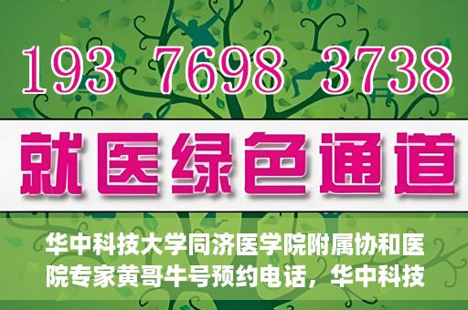 华中科技大学同济医学院附属协和医院专家黄哥牛号预约电话，华中科技大学同济医学院附属协和医院专家黄哥牛预约挂号电话及咨询信息解析