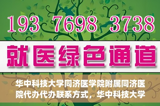 华中科技大学同济医学院附属同济医院代办代办联系方式，华中科技大学同济医学院附属同济医院代办服务联系方式揭秘