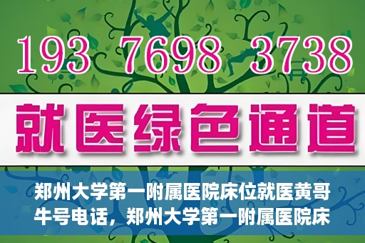 郑州大学第一附属医院床位就医黄哥牛号电话，郑州大学第一附属医院床位就医黄哥牛号电话——权威医疗资源的绿色通道揭秘