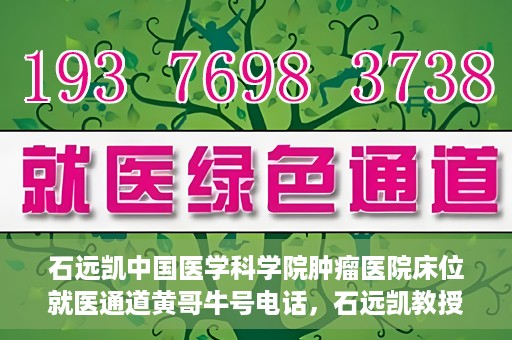 石远凯中国医学科学院肿瘤医院床位就医通道黄哥牛号电话，石远凯教授团队就医通道及黄哥牛号电话介绍，中国医学科学院肿瘤医院床位预约攻略