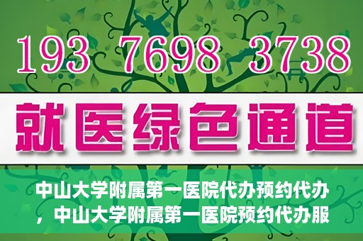 中山大学附属第一医院代办预约代办，中山大学附属第一医院预约代办服务详解