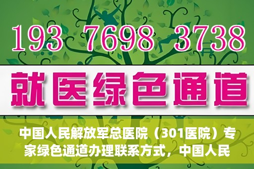 中国人民解放军总医院（301医院）专家绿色通道办理联系方式，中国人民解放军总医院（301医院）专家绿色通道办理指南，快速联系专家团队的方法