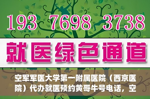 空军军医大学第一附属医院（西京医院）代办就医预约黄哥牛号电话，空军军医大学第一附属医院（西京医院）预约就医黄哥热线电话揭秘