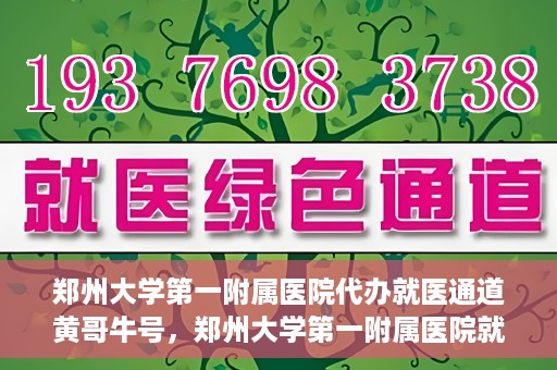 郑州大学第一附属医院代办就医通道黄哥牛号，郑州大学第一附属医院就医通道代办服务黄哥牛号解析