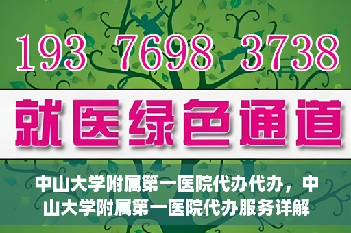 中山大学附属第一医院代办代办，中山大学附属第一医院代办服务详解