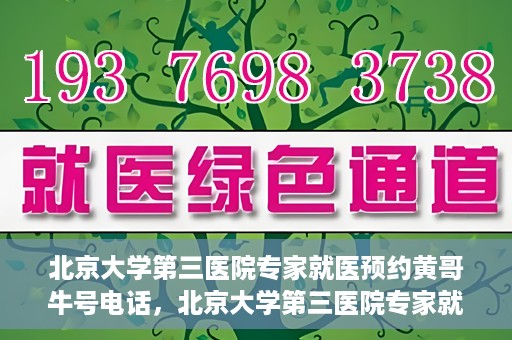 北京大学第三医院专家就医预约黄哥牛号电话，北京大学第三医院专家就医预约热线揭秘，黄哥牛号预约电话全解析