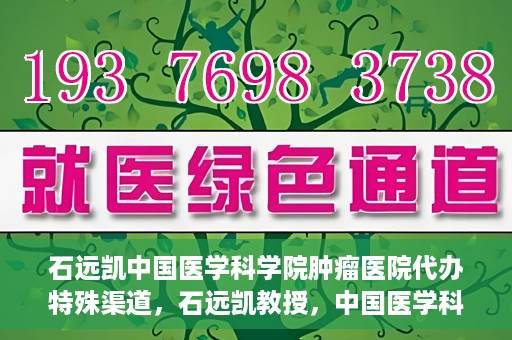 石远凯中国医学科学院肿瘤医院代办特殊渠道，石远凯教授，中国医学科学院肿瘤医院特殊渠道代办解析