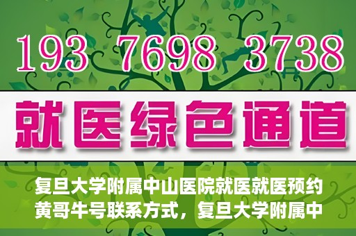 复旦大学附属中山医院就医就医预约黄哥牛号联系方式，复旦大学附属中山医院就医预约指南，黄哥牛号联系方式全解析