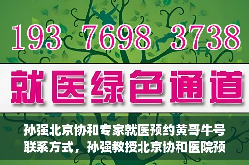 孙强北京协和专家就医预约黄哥牛号联系方式，孙强教授北京协和医院预约挂号指南，专家黄哥牛号联系方式揭秘