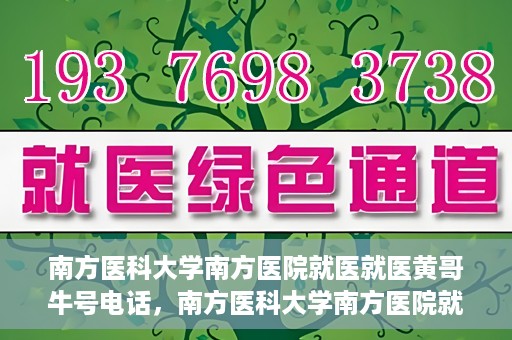 南方医科大学南方医院就医就医黄哥牛号电话，南方医科大学南方医院就医咨询黄哥牛号专线揭秘