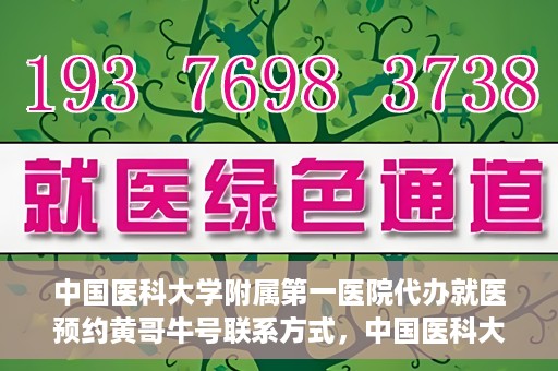 中国医科大学附属第一医院代办就医预约黄哥牛号联系方式，中国医科大学附属第一医院预约就医代办服务，黄哥牛号联系方式及预约指南