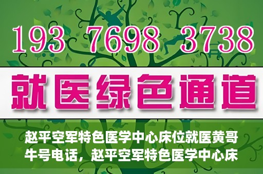 赵平空军特色医学中心床位就医黄哥牛号电话，赵平空军特色医学中心床位预约及就医指南——黄哥牛号电话速查