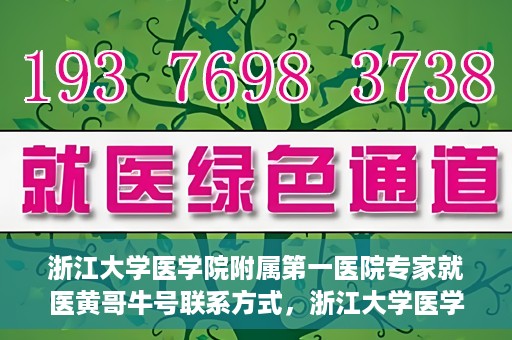 浙江大学医学院附属第一医院专家就医黄哥牛号联系方式，浙江大学医学院附属第一医院专家黄哥牛号联系方式揭秘