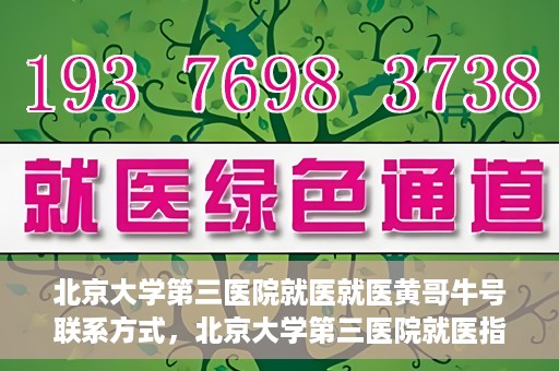 北京大学第三医院就医就医黄哥牛号联系方式，北京大学第三医院就医指南，黄哥牛号联系方式揭秘