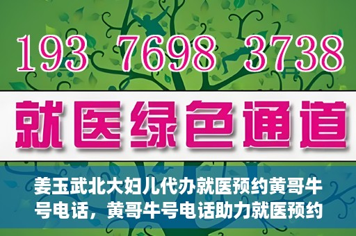 姜玉武北大妇儿代办就医预约黄哥牛号电话，黄哥牛号电话助力就医预约，姜玉武教授在北大妇儿医院的便捷就医之路