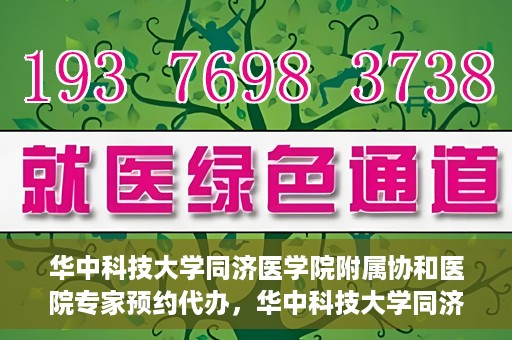 华中科技大学同济医学院附属协和医院专家预约代办，华中科技大学同济医学院附属协和医院专家预约代办服务指南