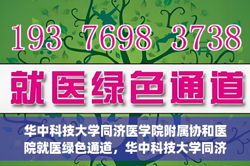 华中科技大学同济医学院附属协和医院就医绿色通道，华中科技大学同济医学院附属协和医院就医绿色通道简介