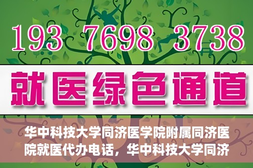 华中科技大学同济医学院附属同济医院就医代办电话，华中科技大学同济医学院附属同济医院就医代办服务热线介绍