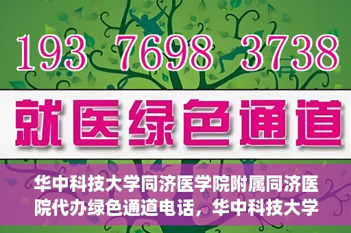 华中科技大学同济医学院附属同济医院代办绿色通道电话，华中科技大学同济医院绿色通道电话代办服务，便捷就医新通道解读