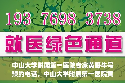 中山大学附属第一医院专家黄哥牛号预约电话，中山大学附属第一医院黄哥牛专家预约电话及挂号攻略