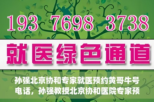 孙强北京协和专家就医预约黄哥牛号电话，孙强教授北京协和医院专家预约挂号指南，就医预约黄哥牛号联系电话揭秘