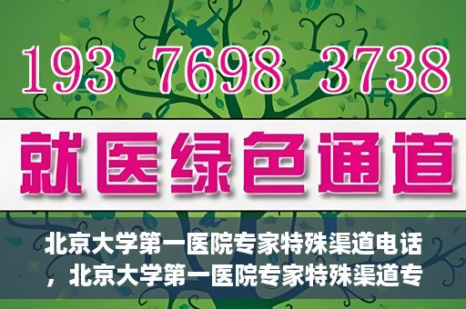 北京大学第一医院专家特殊渠道电话，北京大学第一医院专家特殊渠道专线电话揭秘